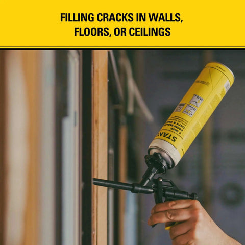 Pro FG2 Foam Gun For Insulation With Precision Bead Flow, sealing wall cracks, 8 inch barrel, ergonomic grip, metal trigger