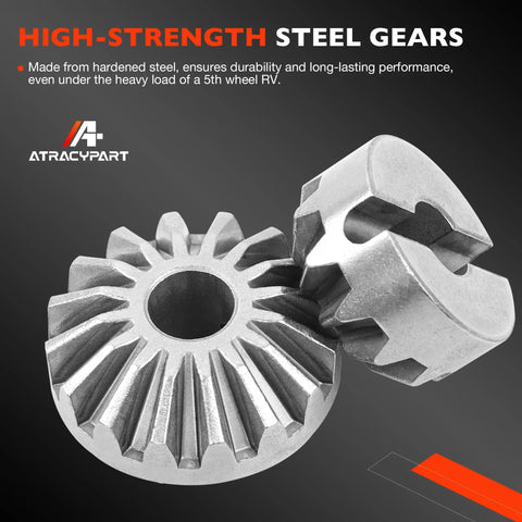 High-strength steel gears for Power Landing Gear Repair Kit For 5th Wheel RV Lead Leg Fits Power Landing Gear Assemblies