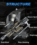 Tough As Nails Brake Booster Handles Heavy Stopping Power For Chevy And GMC Full Size Trucks 1973 To 1980 structure diagram showing components.
