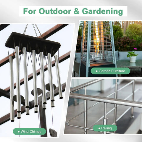 Pro Grade Versatile 300mm 6063 Aluminum Round Tube Seamless Pipe 11mm ID 17mm OD for wind chimes, garden furniture, railings