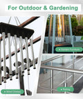Three Pack 250mm Aluminum Round Tubes 6063 Seamless With 15mm ID And 17mm OD Heavy Duty Metal Pipe used in outdoor wind chimes.