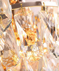 Drip Up Your Wall Decor Game With This Modern Crystal Wall Sconce Featuring A Solid Metal Build And Versatile E14 Socket, close-up of crystal details.