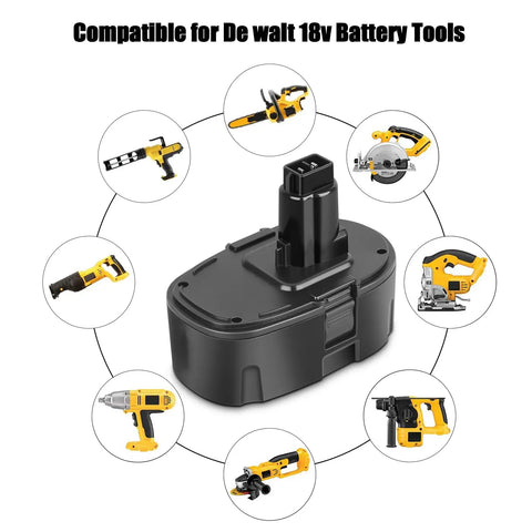 Power Up 4500mAh 18V NiMH Replacement Battery for Cordless Drills and Drivers with compatible XRP tools illustration