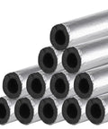 12 Pack Foam Pipe Insulation Wrap With Self Adhesive Aluminum Foil Shield For Outdoor Pipes Spigots Water Heaters Sprinklers And Irrigation Freeze Protection 16 Inch Each 15.6 Feet Total tubes stacked