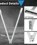 Standing Seam Roofing Hand Seamer for Metal Panels, Heavy Duty Sheet Metal Bender with Non Slip Handle, 24in length details
