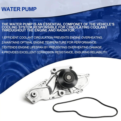 Honda Timing Belt Water Pump Kit With Beefed-Up Tensioners For Odyssey 2000-2004 featured with water pump and belt