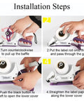 Installation steps for Portable Handheld Labeling Machine For Flat And Curved Surfaces Semi Auto Small Self Adhesive Sticker Gun.