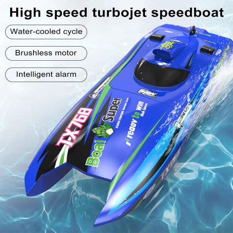 Beast Speed 30kmh Brushless Turbojet Remote Control Boat With 2 4GHz Radio Waterproof Hull Efficient Cooling Low Battery Alarm Range
