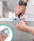 Installation of Four Pack Bifold Door Repair Bracket Kit For One And Three Eighths Inch Doors Stainless Steel Durable Hardware