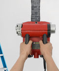 Handheld Electric Wall Planer Crushes Drywall And Plaster Tasks With A Beefy 4580 Watt Motor and precise depth dial in use.