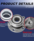 Close-up of Wheel Hub And Bearing Assembly Replacement For Audi And Volkswagen Models Including A3 Q3 TT Beetle with splines details.