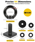 Diagram of Heavy Duty T Track Mount Tie Down Anchor For Roof Racks And Truck Beds No Nonsense M8 Stainless Steel Eye Bolts And Rings
