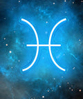 Pisces Neon Sign For Wall Decor Led Zodiac Light Dope Vibe Horoscope Neon Light For Birthday Parties And Home Kids Room