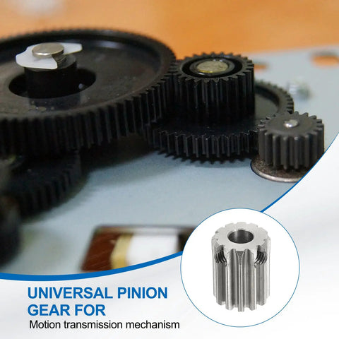 Mod 1 12T Spur Gear 5mm Bore Stainless Steel Pinion Gear 304 Stainless, 20 Degree Pressure Angle For RC Cars Trucks Spur Rack And DIY Motor Projects For Hobbyists, black RC gears