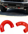 Ford F150 Tow Hook Covers Red Fits 2004-2026 and Bronco Base Big Bend Outer Banks 2021-2026 Also Fits Toyota Tundra 2017-2021