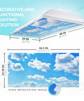 Fluorescent Light Covers For 2x4 Ceiling Panels Backlit Film Insert To Soften The Glow And Cut Eye Strain In Classrooms And Shared Spaces