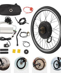 26 Inch 48V 1000W Rear Wheel Hub Motor Electric Bike Conversion Kit with parts for easy install and durable aluminum build