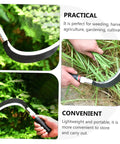 Two Pack Manganese Steel Reaping Hook Weeding Sickle With Ergonomic Short Handle used for garden cleanup