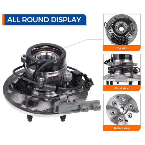 Front Wheel Hub Bearing Assembly For 4WD Rigs And SUVs With ABS Fits Chevy Colorado 2004 To 2008, GMC Canyon 2004 To 2008, Isuzu I-350 2006, Isuzu I-370 2007 To 2008 Bolt On, OE Style Replacement Easy Install with all round display from multiple angles.