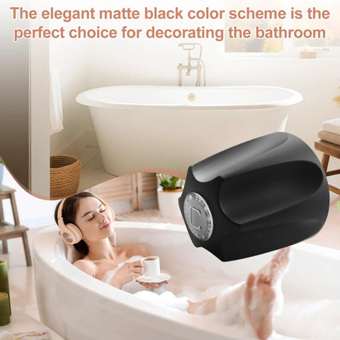 Three Piece Shower Knob Handle Replacement Compatible With Pfister Verve Taps, matte black finish, stylish bathroom decor enhancement.