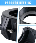 Close-up of Hot Tub Split Nut Union for 2 Inch Heater Assembly Replacement Fits Balboa Gecko Spa Heaters, showing threads
