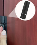 Installing a Six Pack Continuous And Piano Hinges For 4 Inch Openings In Black 304 Stainless Steel, 0.04 Inch Thick on a wooden door