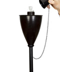 Conical Bronze Outdoor Torch Set For Backyards And Patios, Weather Resistant And Citronella Oil Compatible, Durable 4 Pack Lighting For Pathways