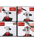 Mini Vise Clamp For Jewelry Making Adjustable Jaw Opening From 0 To 2.48 Inch 360 Degree Rotating Workbench Vise For DIY Crafts