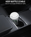 Tesla Model Y And Model 3 Center Console Organizer Tray Kit With Cup Holder Armrest Hidden Storage 2024-2026 focus on cup holder