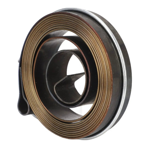 Two Pack Drill Press Return Spring Set, Chromed Steel Constant-Force Quill Return Coil for Drill Press, coiled view