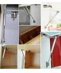 Images of Heavy Duty Gas Hydraulic Struts Pair Delivering Smooth Soft Close Assist For Sturdy Flip Doors And Large Toy Box Lids.
