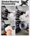 All-In-One Pro-Grade Gimbal Bearing Puller And Installer Kit detail showing tool usage for boat gimbal bearing disassembly