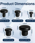 Five Zero Pcs Silicone Rubber Plugs For Holes 1/8 Inch To 3/8 Inch Bumpers Seal Dust And Gaps On Wood Or Metal Make Surfaces Look Nice Tight Fit Stuff sizes