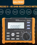Digital Ground Earth Tester Meter 0 To 4K Ohm Insulation Tester Multimeter with LCD Backlight Display and controls