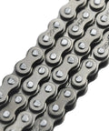Close-up of 25 Drive Chain 132 Link Breaker Kit for Razor MX500 MX650 SX350 SX500 SX650 BeefedUp Rocket Bike, showing heavy-duty metal links