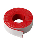 Red and White Replacement Piano Spring Rail Felt for Keyboard Maintenance, premium pressed felt, rolled view, 51.18 x 0.75 inch