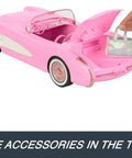 Remote Control Corvette Toy Car From Barbie Movie with open trunk storing accessories
