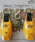 Throw Weight Pouch Set For Arborist Tree Climbing, 2 Pack, 8 Oz And 12 Oz, Luminous Yellow, Aerodynamic Bag, Packaging Front