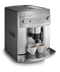 Premium Super Automatic Espresso And Coffee Maker With Integrated Burr Grinder Bean To Cup Brewing Silver Model, brewing espresso shots.