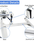 JQDML upgrade stand kit for reciprocating cycle linear actuator, aluminum alloy frame with steel base