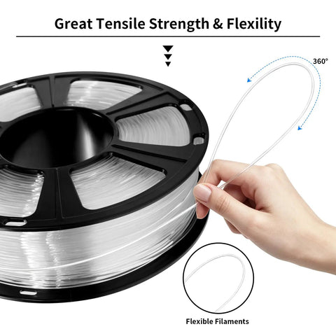 Go-To Clear PLA Filament 1.75 Mm For 3D Printing, Effortless Feeding And Crisp Transparency, No Stress Setup For Bold Makers, One Kilogram Spool Ready To Roll