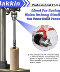 Premium Quality Badass 7 And 10 Inch Forstner Bit Extension Set With 3/8 Inch Hex Shank adds depth for boring on drill press.