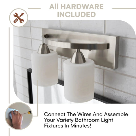 Two Light Vanity Light Bar Over Mirror For Bathroom And Makeup Vanity Space Dope Sleek Modern Oil Rubbed Bronze Finish Easy Install Vanity Bath Lighting Fixture With On Trend Contemporary Interior Style mounted on bathroom wall