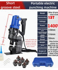 Electric Hydraulic Crimping Tool Makes Quick Work of Angle Iron, Channel Steel, and Stainless Steel for Photovoltaic Installs with MHP-20 specifications.