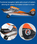 Arrows RC Plane For Adults Ultimate Husky 1800mm with Vector Stabilization, side view showing orange and black design details.