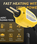 100W Plastic Welder Kit Hot Stapler For Car Bumper Crack Repair And Kayak Hull Fix 110V Welding Gun close-up view