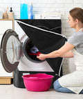 2 Pack Black Outdoor Washer and Dryer Covers 27 x 33 x 39 Inch Weatherproof Waterproof Dust Proof Anti UV Front Loading Machine Cover