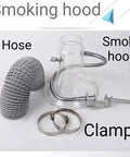 Portable Soldering Fume Extractor With Flexible Nylon Hose And Dual Wing Clamps For Rapid Toxic Smoke Capture and Crisp Air Filtration, includes hose and clamp.