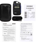 Compact Dope Pro Grade Handheld Light Meter For Photo And Cine Incident And Reflected Exposure Meter With Auto Backlight And Illuminance Measurement Pocket Sized Design Tenth Of A Stop Accuracy For Ambient And Flash Readings, with case