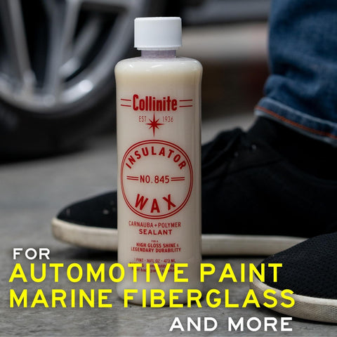 845 Insulator Wax Carnauba And Polymer Sealant With No Fuss Easy To Use Ultra High Gloss Finish Durable Hydrophobic Beading 16 oz